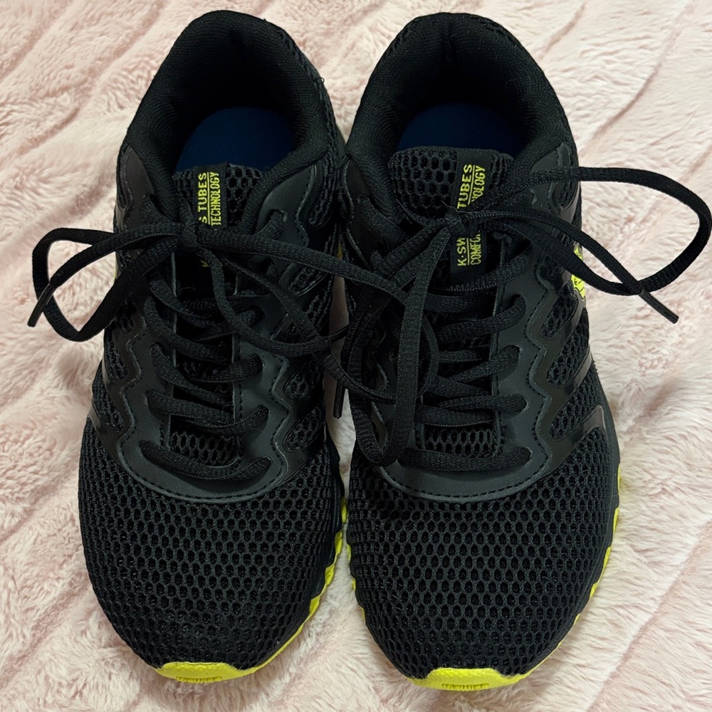 K-Swiss Black and Yellow Kids' Sneakers